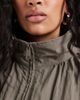 ASOS Curve ASOS DESIGN Curve oversized bubble hem track jacket in mushroom-Green - 3