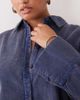 ASOS Curve ASOS DESIGN Curve oversized corduroy mini shirt dress in washed denim blue - 2