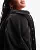 ASOS Curve ASOS DESIGN Curve oversized denim shacket in washed black - 4