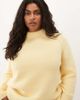 ASOS Curve ASOS DESIGN Curve oversized fluffy sweater in buttermilk-Yellow - 1