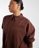 ASOS Curve ASOS DESIGN Curve oversized shirt with linen in brown - 2