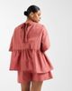 ASOS Curve ASOS DESIGN Curve oversized short sleeve peplum top in blush-pink - 3