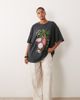 ASOS Curve ASOS DESIGN Curve oversized T-shirt with vintage dragon fruit graphic in washed charcoal-Multi - 1