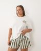 ASOS Curve ASOS DESIGN Curve oversized tee and shorts pajama set in pumpkin spice print-Multi - 2