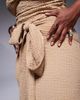 ASOS Curve ASOS DESIGN Curve Ozzy textured knot front maxi beach skirt in beige-Neutral - 3