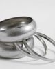 ASOS Curve ASOS DESIGN Curve pack of 4 bangles in brushed silver tone - 2