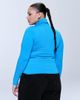 ASOS Curve ASOS DESIGN Curve peached feel turtle neck second skin top in blue - 4