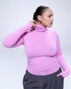 ASOS Curve ASOS DESIGN Curve peached feel turtle neck second skin top in bright pink - 3