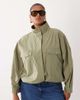 ASOS Curve ASOS DESIGN Curve pocket detail windbreaker in khaki-Green - 1