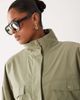 ASOS Curve ASOS DESIGN Curve pocket detail windbreaker in khaki-Green - 2
