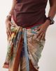 ASOS Curve ASOS DESIGN Curve Posey Positano maxi sarong in postcard print-Multi - 4