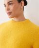 ASOS Curve ASOS DESIGN Curve premium alpaca blend T-shirt in yellow - 1