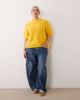 ASOS Curve ASOS DESIGN Curve premium alpaca blend T-shirt in yellow - 2