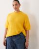 ASOS Curve ASOS DESIGN Curve premium alpaca blend T-shirt in yellow - 3