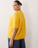 ASOS Curve ASOS DESIGN Curve premium alpaca blend T-shirt in yellow - 4