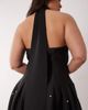 ASOS Curve ASOS DESIGN Curve Premium faux pearl embellished maxi dress with scarf detail in black scuba-style fabric - 2