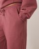 ASOS Curve ASOS DESIGN Curve premium heavyweight 500gsm seamed wide leg sweatpants in dark rose-Purple - 2