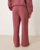 ASOS Curve ASOS DESIGN Curve premium heavyweight 500gsm seamed wide leg sweatpants in dark rose-Purple - 3