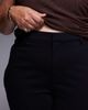 ASOS Curve ASOS DESIGN Curve premium ponte flare pants with tailored waistband in black - 4