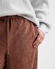 ASOS Curve ASOS DESIGN Curve pull-on barrel leg corduroy pants in chocolate-Brown - 2