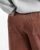 ASOS Curve ASOS DESIGN Curve pull-on barrel leg corduroy pants in chocolate-Brown - 4