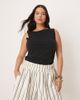 ASOS Curve ASOS DESIGN Curve pull-on shorts in brown stripe-Multi - 1