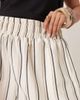 ASOS Curve ASOS DESIGN Curve pull-on shorts in brown stripe-Multi - 3