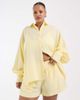 ASOS Curve ASOS DESIGN Curve pull on shorts in yellow gingham - 2