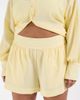 ASOS Curve ASOS DESIGN Curve pull on shorts in yellow gingham - 3