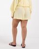 ASOS Curve ASOS DESIGN Curve pull on shorts in yellow gingham - 4
