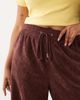 ASOS Curve ASOS DESIGN Curve pull on waist wide leg corduroy pants in chocolate-Brown - 4