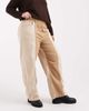 ASOS Curve ASOS DESIGN Curve relaxed straight leg laundered color block pull on pants in brown - 2