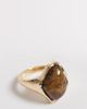 ASOS Curve ASOS DESIGN Curve ring with faux tigers eye in gold tone - 1