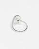 ASOS Curve ASOS DESIGN Curve ring with large heart in silver tone - 2