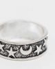 ASOS Curve ASOS DESIGN Curve ring with star and moon detail in burnished silver tone - 3