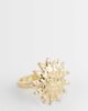 ASOS Curve ASOS DESIGN Curve ring with sun design in gold tone - 1