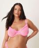 ASOS Curve ASOS DESIGN Curve Rosalie lace underwire bra with floral trim in lilac-Purple - 1