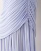 ASOS Curve ASOS DESIGN Curve ruched dropped waist mesh maxi dress in baby blue - 3