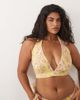 ASOS Curve ASOS DESIGN Curve Sarah scarf high apex halter neck triangle bikini top in floral print-Multi - 1