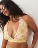 ASOS Curve ASOS DESIGN Curve Sarah scarf high apex halter neck triangle bikini top in floral print-Multi - 4