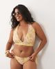 ASOS Curve ASOS DESIGN Curve Sarah scarf high leg side tie bikini bottoms in floral print-Multi - 1