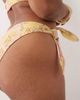 ASOS Curve ASOS DESIGN Curve Sarah scarf high leg side tie bikini bottoms in floral print-Multi - 3