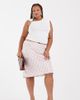 ASOS Curve ASOS DESIGN Curve satin 90s bias cut skirt in pink polka dot print - 1