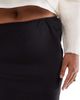 ASOS Curve ASOS DESIGN Curve satin bias midi skirt in black - 4