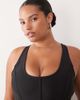 ASOS Curve ASOS DESIGN Curve scoop neck bandage corset top in black - 1