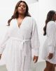 ASOS Curve ASOS DESIGN Curve sequin wrap mini dress in white - 1