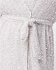 ASOS Curve ASOS DESIGN Curve sequin wrap mini dress in white - 4