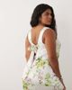 ASOS Curve ASOS DESIGN Curve shift mini dress with bow back detail in multi floral print - 1