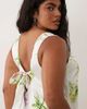 ASOS Curve ASOS DESIGN Curve shift mini dress with bow back detail in multi floral print - 4