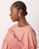 ASOS Curve ASOS DESIGN Curve shirred cotton mini dress with flare sleeve in rose-Multi - 2